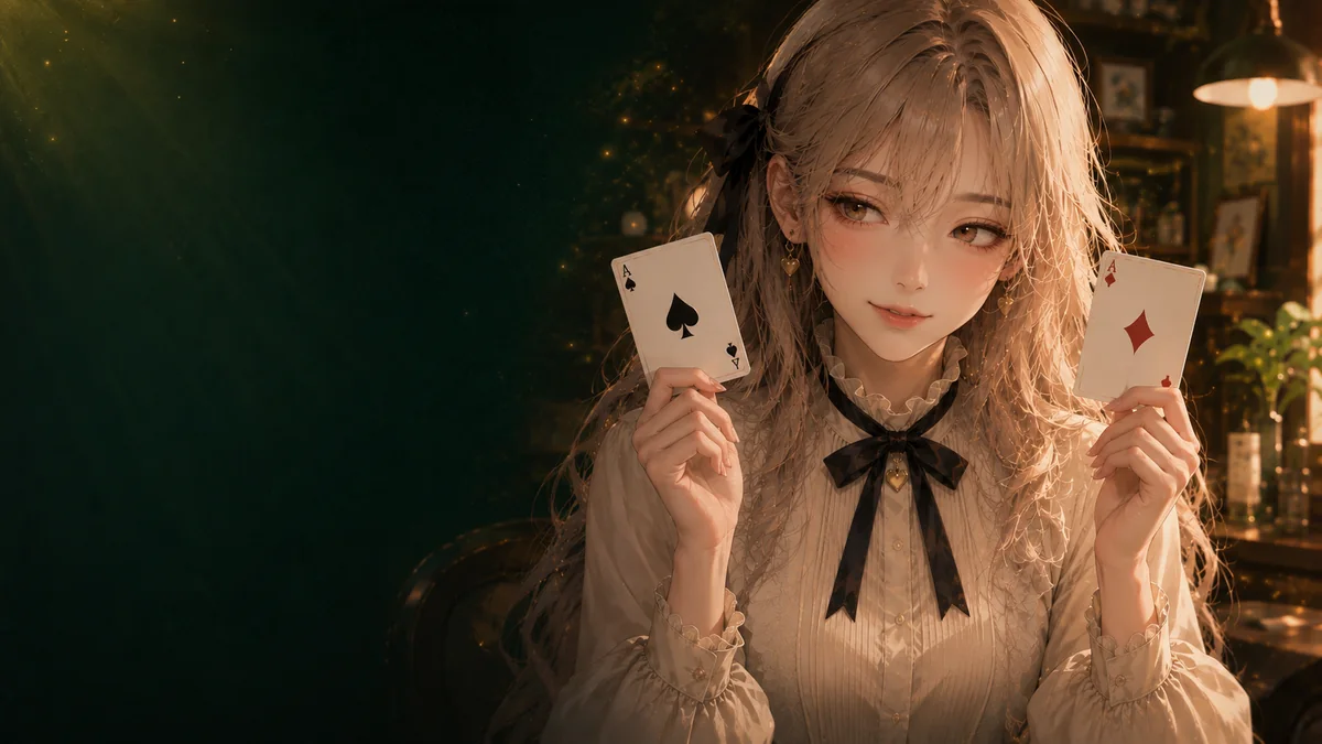 KI-generierte Charakterillustration · kein Spiel-Screenshot: Die ersten Solitär-Züge: Folgen vergleichen statt sofort ziehen